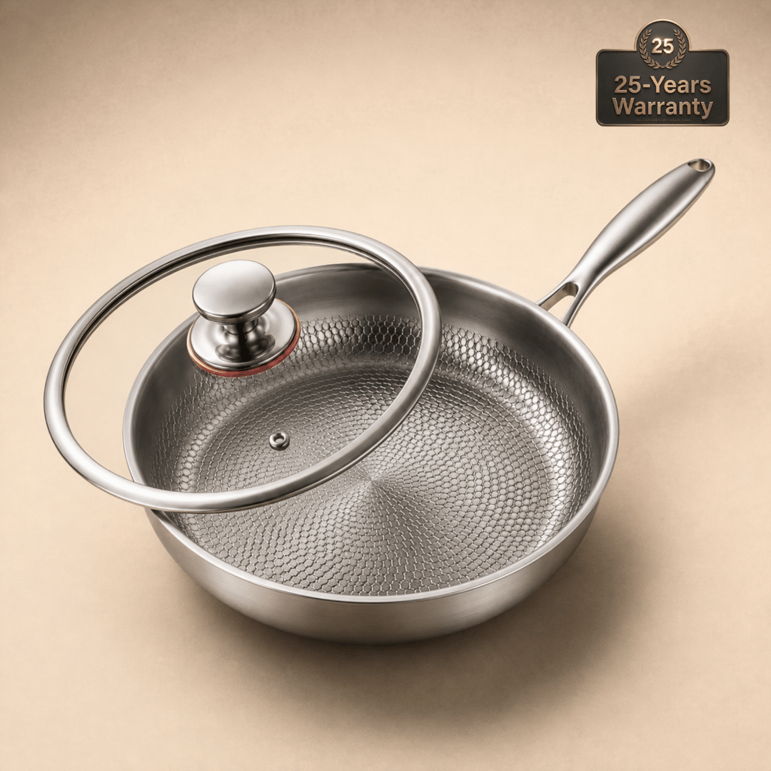 Hand Hammered Titanium Frying Pan
