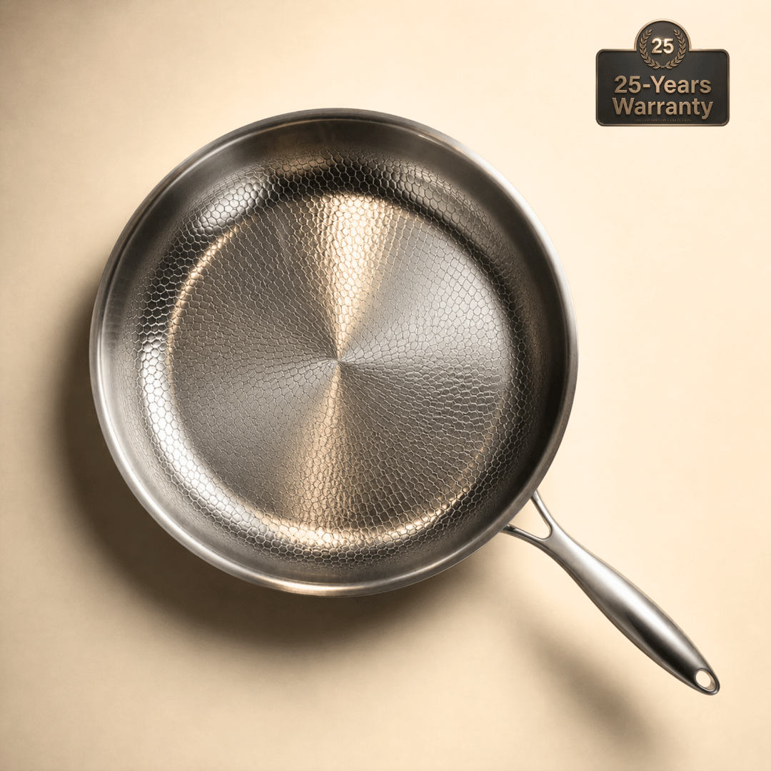 Hand Hammered Titanium Frying Pan