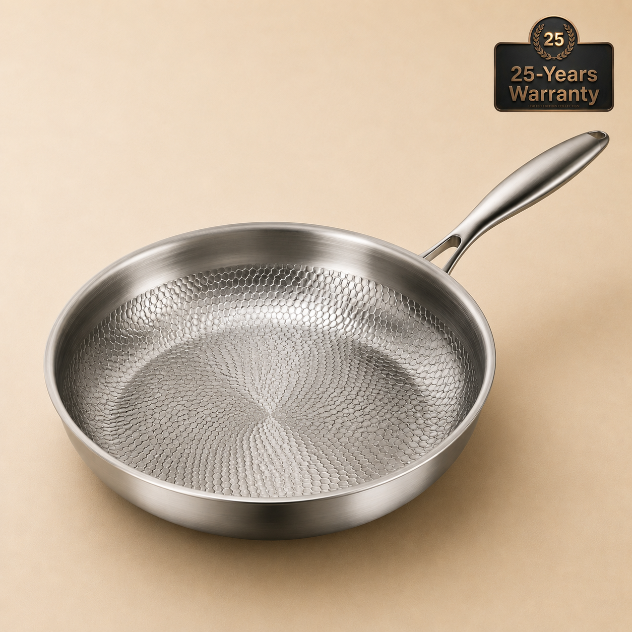 Hand Hammered Titanium Frying Pan