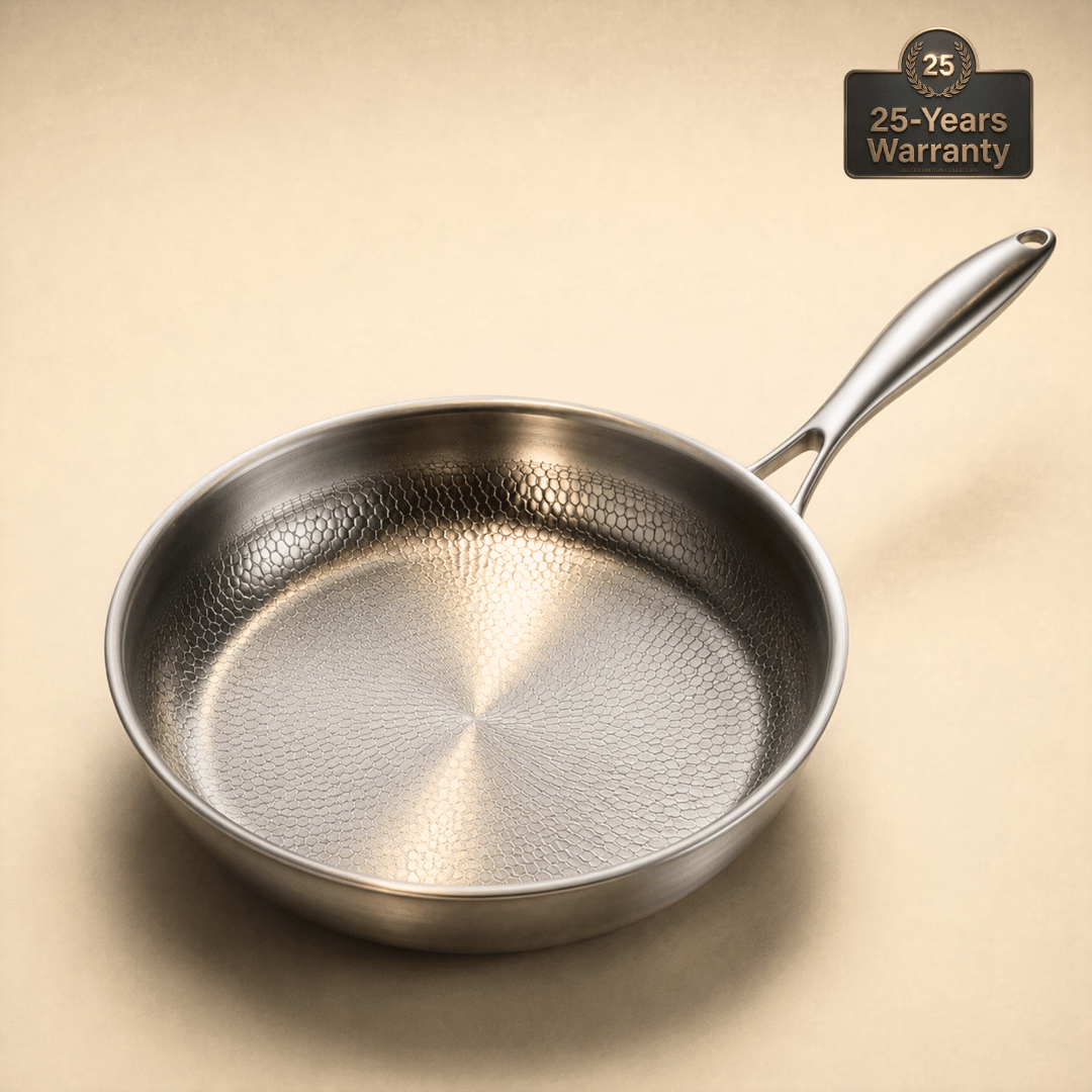 Hand Hammered Titanium Frying Pan