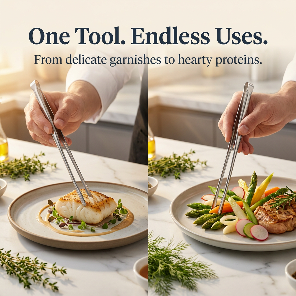 True Cookware Stainless Steel Kitchen Tongs