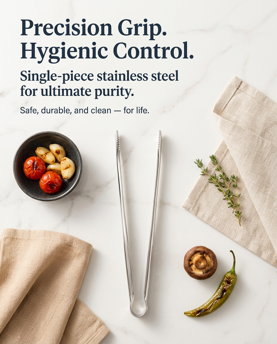 True Cookware Stainless Steel Kitchen Tongs