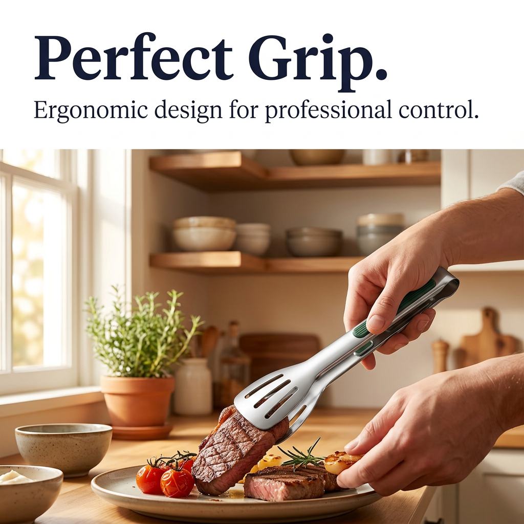 True Cookware Stainless Steel Tongs